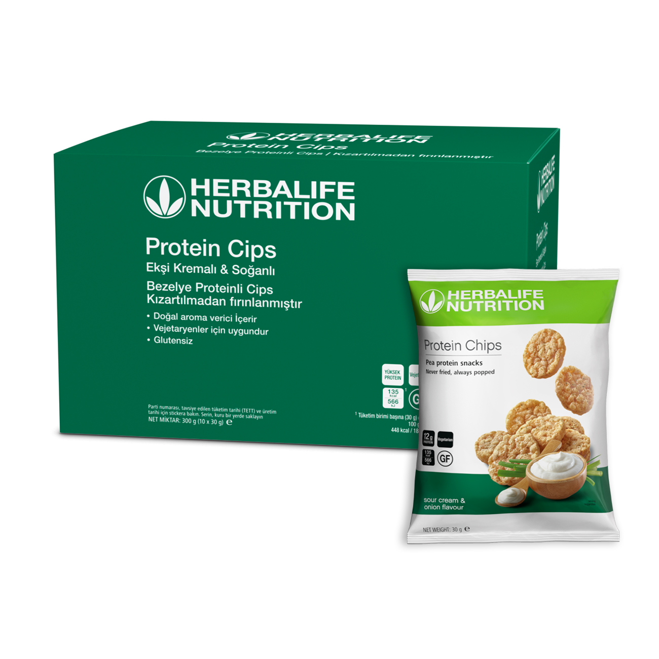 Herbalife ​​Protein Cips​ Ekşi kremalı &soğanlı